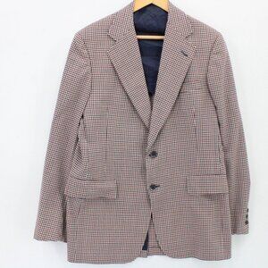 Hart Schaffner & Marx Blazer Jacket Mens Multicolor Plaid Two Button Front Large